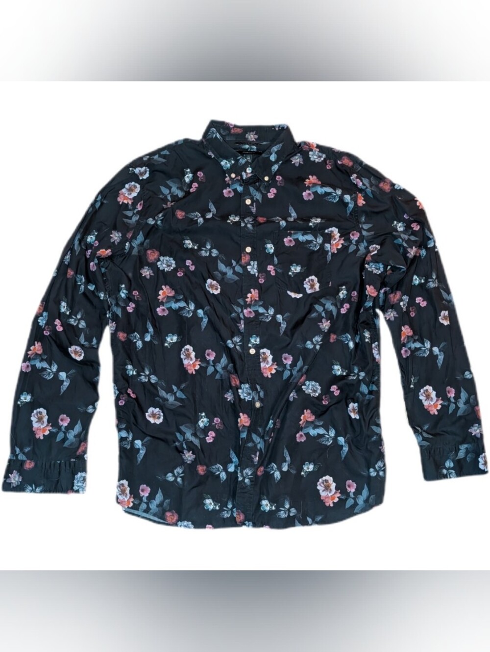 Banana Republic Floral Mens Button Up Shirt XXLT
